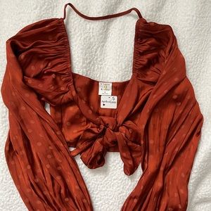 NEW WITH TAGS Tie front top